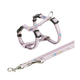 Harnais Junior Pour Chiot Avec Laisse. Dimensions: 23-34 Cm/8 Mm. Couleur Mauve. - Trixie - Tr-15344