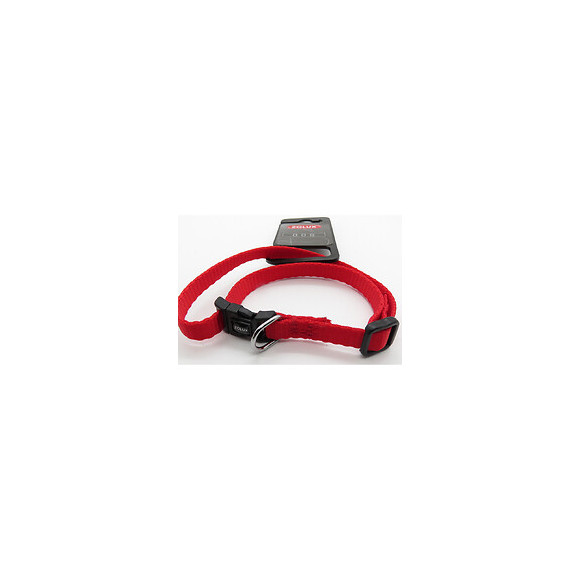 Collier Nylon . Taille 25 - 35  Cm . 10 Mm . Couleur Rouge. Pour Chien. - Zolux - Zo-463800ro