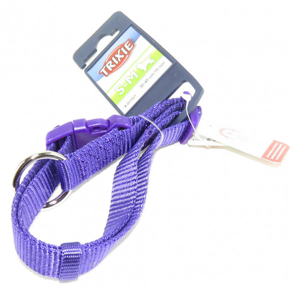 Collier Premium Taille S - M. Couleur Violet.  Pour Chien. - Trixie - Tr-201521