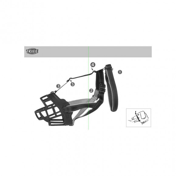 Muselière Muzzle Flex, En Silicone Taille: M-l. Pour Chien Type  Beagle, Dalmatien - Trixie - Tr-17613