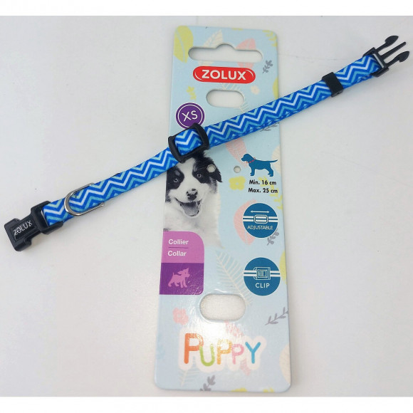 Collier Puppy Pixie. 8 Mm .16 À 25 Cm. Couleur Bleu. Pour Chiots - Zolux - Zo-466741ble