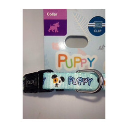 Collier Puppy Mascotte. 8 Mm .16 À 25 Cm. Couleur Bleu. Pour Chiots - Zolux - Zo-466735ble