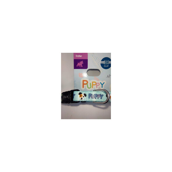 Collier Puppy Mascotte. 8 Mm .16 À 25 Cm. Couleur Bleu. Pour Chiots - Zolux - Zo-466735ble