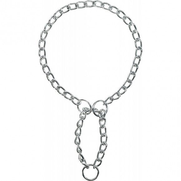 Collier D'arrêt En Chaîne, Simple Rang. Taille: L-xl. Dimensions: 60 Cm/4 Mm Pour Chien - Trixie - Tr-22107