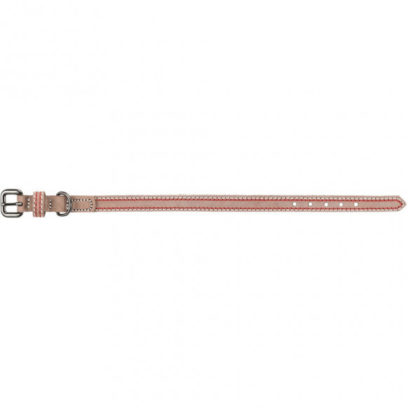 Collier Cuir. Taille  M.  Couleur Cappuccino. Dimensions: 36-43 Cm/20 Mm.  Pour Chien - Trixie - Tr-17926