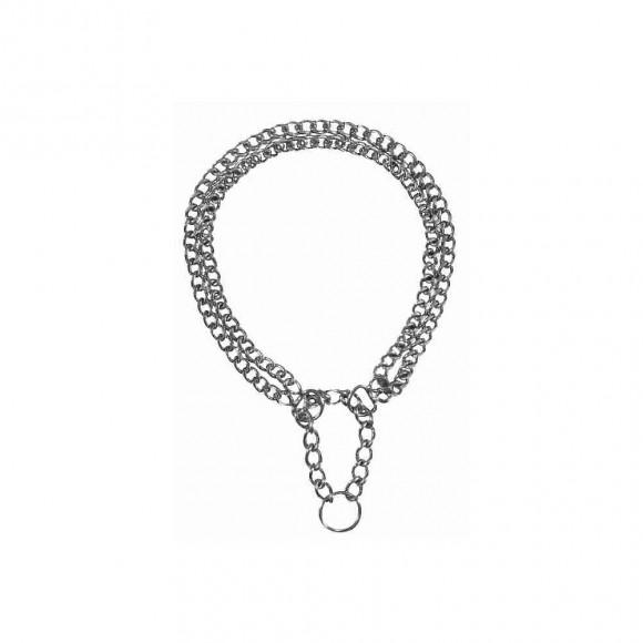 Collier Étrangleur, 2 Rangs. Taille: L Dimensions: 50 Cm/2,5 Mm, Pour Chien - Trixie - Tr-2244