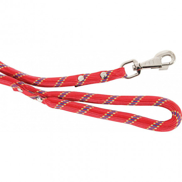 Laisse En Nylon. Corde Ø 13 Mm  X 3 Mètres. Rouge . Pour Chien. - Zolux - Zo-543730ro