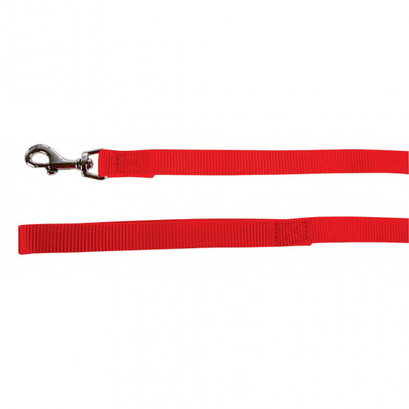 Laisse Nylon . Taille 1 M . 20 Mm . Couleur Rouge. Pour Chien. - Zolux - Zo-463619r
