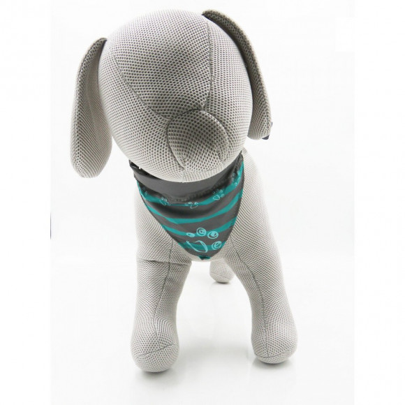 Collier Bandana Pour Chien. Gris Graphite .taille  Xs - Trixie - Tr-30930