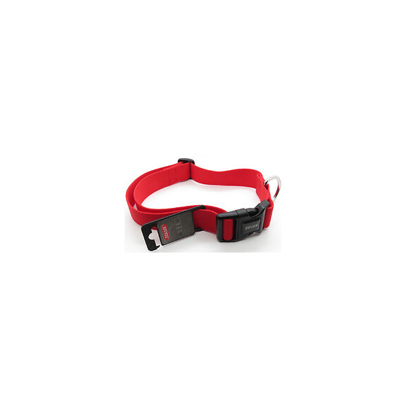 Collier Nylon . Taille 50 - 80  Cm . 40 Mm . Couleur Rouge. Pour Chien. - Zolux - Zo-463670r