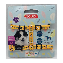 Harnais Xs Puppy Mascotte. 8 Mm. 18 À 29 Cm. Couleur Jaune. Pour Chiots - Zolux - Zo-466737jau