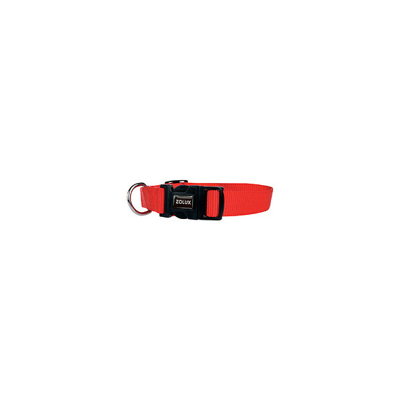 Collier Nylon . Taille 50 - 80  Cm . 40 Mm . Couleur Rouge. Pour Chien. - Zolux - Zo-463670r