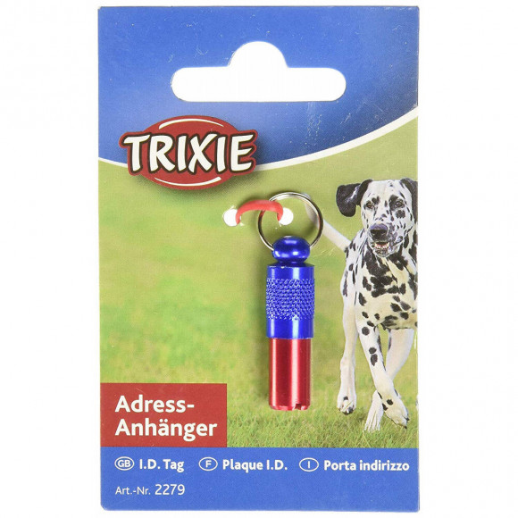 Tubes Adresse Rouge Et Bleu Pour Collier - Trixie - Tr-2279