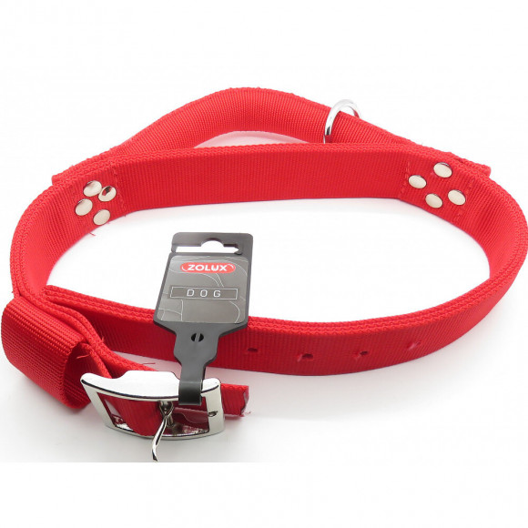 Collier Nylon Avec Poignée T 70. Rouge Pour Chien. - Zolux - Zo-463682r