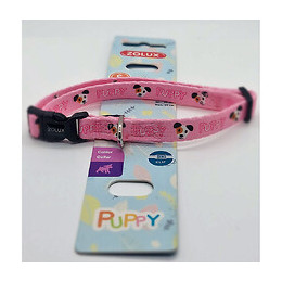 Collier Puppy Mascotte. 13 Mm. 25 À 39 Cm. Couleur Rose. Pour Chiots - Zolux - Zo-466738ros