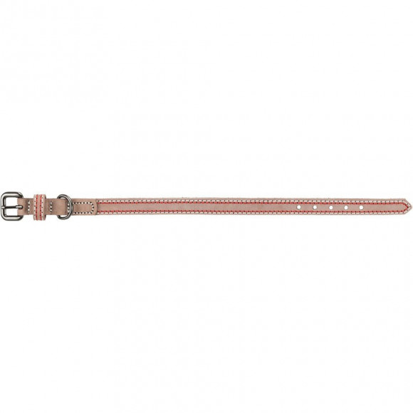 Collier Cuir. Taille  M-l.  Couleur Cappuccino. Dimensions: 39-47 Cm/20 Mm.  Pour Chien - Trixie - Tr-17927