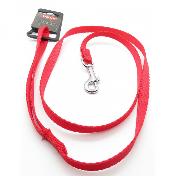 Laisse Nylon . Taille 1 M . 10 Mm . Couleur Rouge. Pour Chien. - Zolux - Zo-463801r