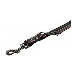 Laisse De 2 M En Cuir. Taille M-l. Réglable.  Pour Chien, Couleur Anthracite. - Trixie - Tr-17913