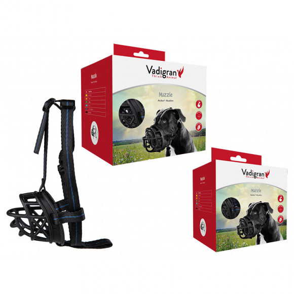 Muselière Caoutchouc. Taille 6. Pour Type De Chien Rottweiler. - Vadigran - Va-16549