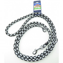 Laisse Réglable Cavo Reflect Noir. Taille S-m. 2 Mètres Ø12mm. Pour Chien - Trixie - Tr-135801