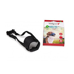 Muselière Réglable En Nylon, Cou De 22 À 38 Cm. T M. Pour Chien Type Labrador.. - Vadigran - Va-15633