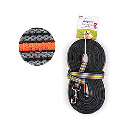 Laisse D'entraînement En Nylon. 15 Mètres X 25 Mm  Orange. Pour Chien. - Vadigran - Va-16823
