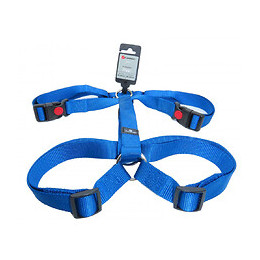 Harnais H Ziggi Bleu. Tour De Cou 70 -110 Cm. 25 Mm . Taille Xxl+. Pour Chien. - Flamingo Pet Products - Fl-519905