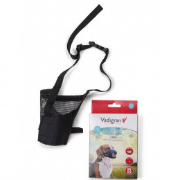 Muselière Réglable En Nylon. Cou De 26 À 42 Cm T L. Pour Chien Type Rottweiler - Vadigran - Va-15634