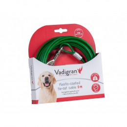 Câble D'attache Gainée Plastique Vert 9 Mètres. Max 23 Kg Pour Chien. - Vadigran - Va-13595