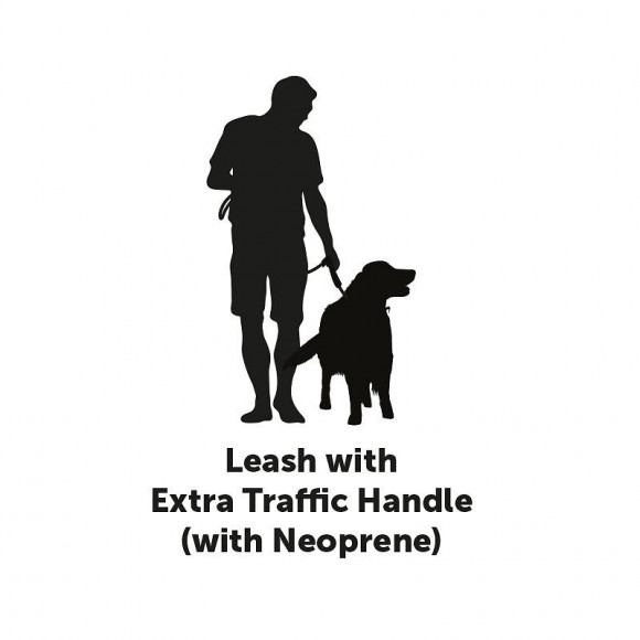 Laisse Kayga Noir Avec Petit Rangement 1.60 M X 25 Mm. Pour Chien - Flamingo Pet Products - Fl-519987