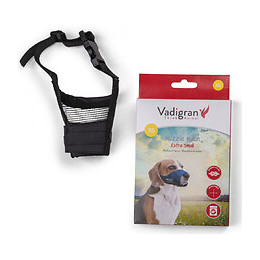 Muselière Réglable En Nylon,  Cou De 12 À 31 Cm. T Xs. Pour Chien Type Yorkshire - Vadigran - Va-15631