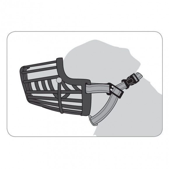 Muselière Silas Xs Noir.  24 Cm 30-38 Cm. Pour Chien. - Flamingo Pet Products - Fl-519653