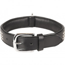 Collier Cuir Sedona Noir. Taille L/xl 43-50 Cm. Pour Chien. - Flamingo Pet Products - Fl-520053