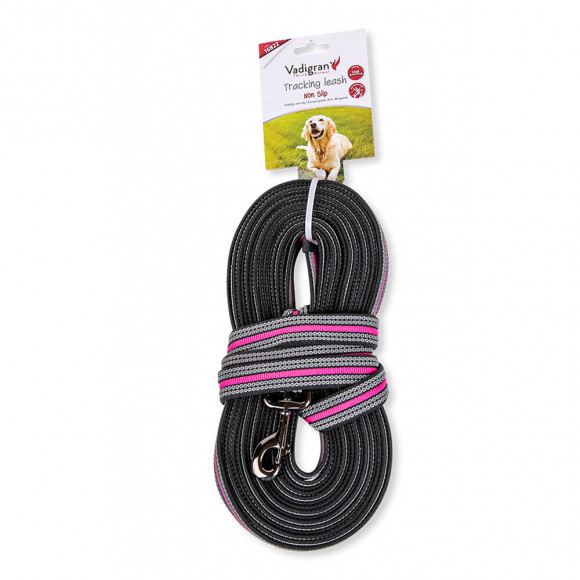 Laisse D'entraînement En Nylon. 10 Mètres X 25 Mm.  Rose. Pour Chien. - Vadigran - Va-16822