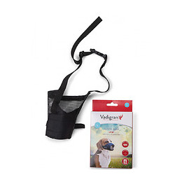 Muselière Réglable En Nylon. Cou De 26 À 42 Cm T L. Pour Chien Type Rottweiler - Vadigran - Va-15634