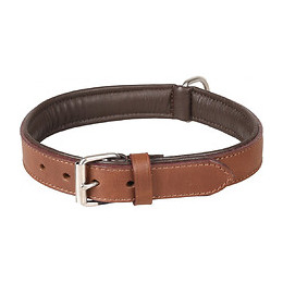 Collier Cuir Arizona Brun. Taille L 40-46 Cm. Pour Chien. - Flamingo Pet Products - Fl-520045