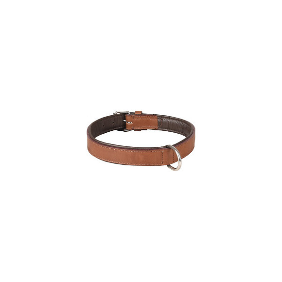 Collier Cuir Arizona Brun. Taille L 40-46 Cm. Pour Chien. - Flamingo Pet Products - Fl-520045