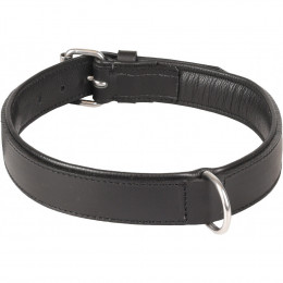 Collier Cuir Arizona Noir. Taille Xl 45-55 Cm. Pour Chien. - Flamingo Pet Products - Fl-520039