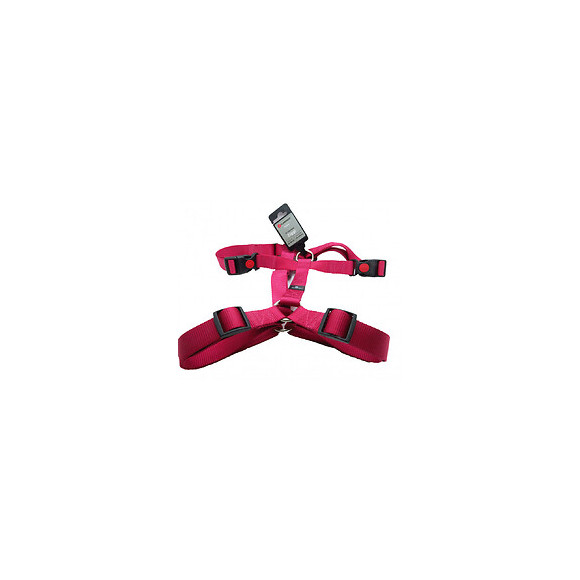 Harnais H Ziggi Rouge Cerise. Tour De Cou 60 -85 Cm. 25 Mm . Taille Xxl. Pour Chien. - Flamingo Pet Products - Fl-519926
