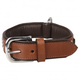 Collier Cuir Sedona Brun. Taille S/m 31-35 Cm. Pour Chien. - Flamingo Pet Products - Fl-520057