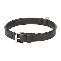 Collier Cuir Arizona Noir. Taille S/m 30-37 Cm. Pour Chien. - Flamingo Pet Products - Fl-520035