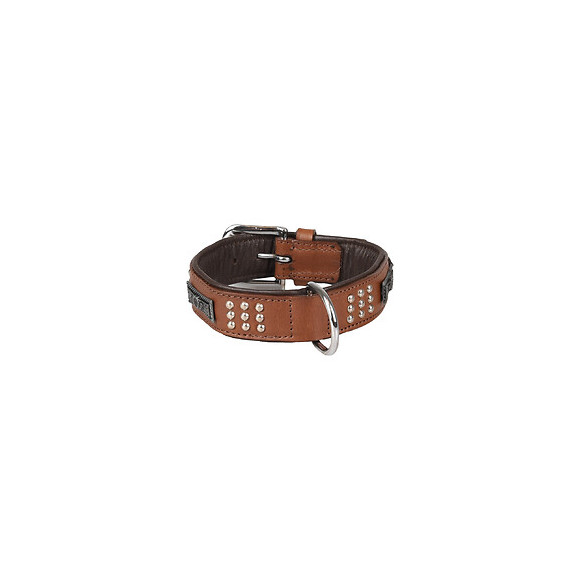 Collier Cuir Sedona Brun. Taille S/m 31-35 Cm. Pour Chien. - Flamingo Pet Products - Fl-520057