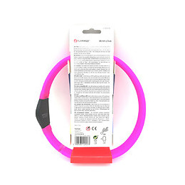 Collier Jumbo De 35 À 64 Cm. Visio Light Led. Couleur Rose - Flamingo Pet Products - Fl-519766
