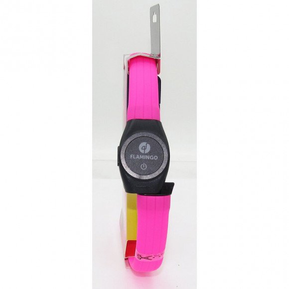 Collier Jumbo De 35 À 64 Cm. Visio Light Led. Couleur Rose - Flamingo Pet Products - Fl-519766