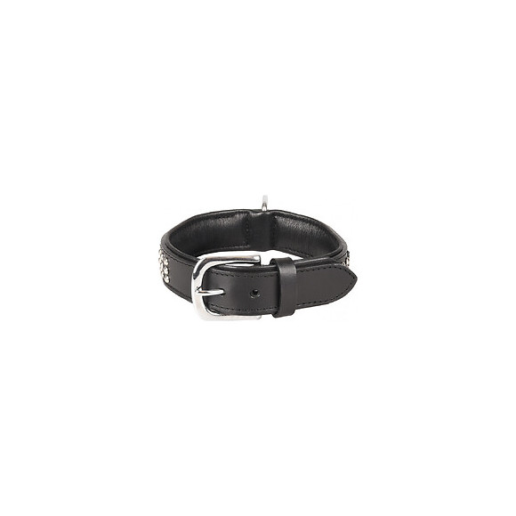 Collier Cuir Sedona Noir. Taille S/m 31-35 Cm. Pour Chien. - Flamingo Pet Products - Fl-520050