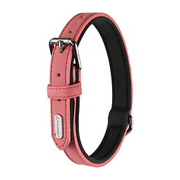 Collier Taille L. En Simili Cuir Et Néoprène . Delu, Couleur Rouge. Pour Chien. - Flamingo Pet Products - Fl-519283