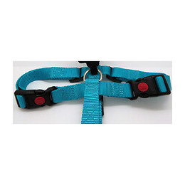 Harnais H Ziggi Turquoise. Tour De Cou 45 -65 Cm. 20 Mm . Taille L/xl. Pour Chien. - Flamingo Pet Products - Fl-519881