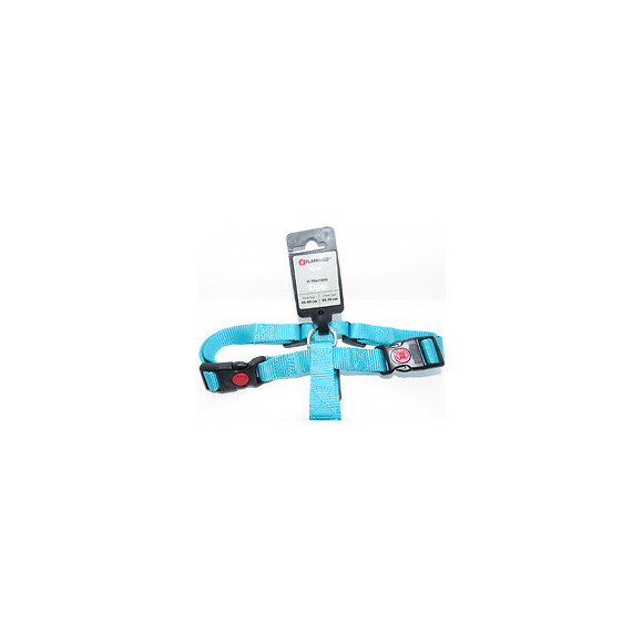 Harnais H Ziggi Turquoise. Tour De Cou 45 -65 Cm. 20 Mm . Taille L/xl. Pour Chien. - Flamingo Pet Products - Fl-519881