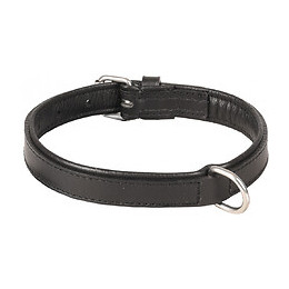 Collier Cuir Arizona Noir. Taille S/m 30-37 Cm. Pour Chien. - Flamingo Pet Products - Fl-520035