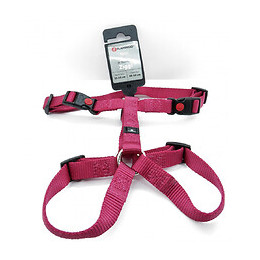 Harnais H Ziggi Rouge Cerise. Tour De Cou 35 -50 Cm. 15 Mm . Taille S/m. Pour Chien. - Flamingo Pet Products - Fl-519924